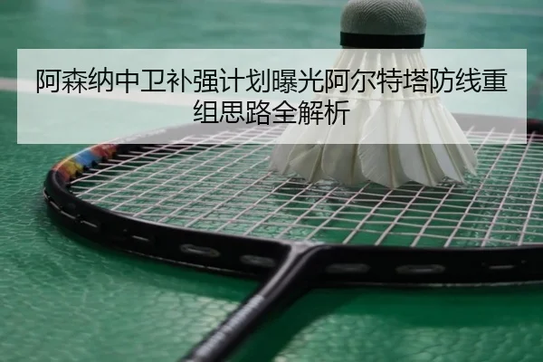 阿森纳中卫补强计划曝光阿尔特塔防线重组思路全解析